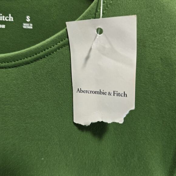 Abercrombie & Fitch Bodysuit Womens Small Green Tank High Neck Thong Soft - Picture 10 of 11